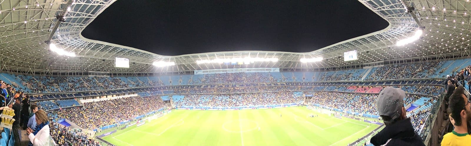 Vista panorâmica da Arena do Grêmio, em Porto Alegre